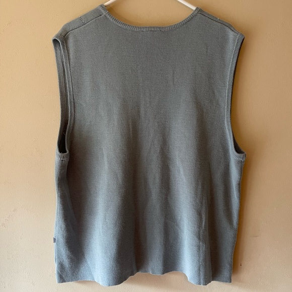 Vintage Napa Valley Beaded Embroidered Wool Sweater Vest Size Large - Picture 11 of 11